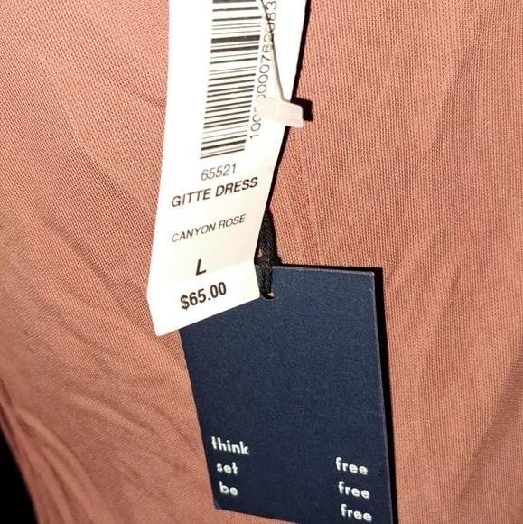 Aritzia Wilfred Free Midi Slip Dress Canyon Rose Pink Women Large NWT B20#17 - Picture 3 of 6